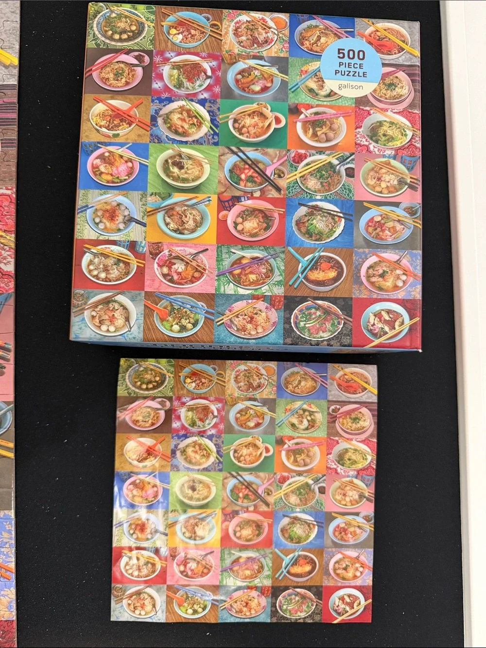 Colorful Ramen Collage 500-Piece Jigsaw Puzzle - Multicolor